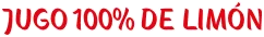 Jugo 100% de limón